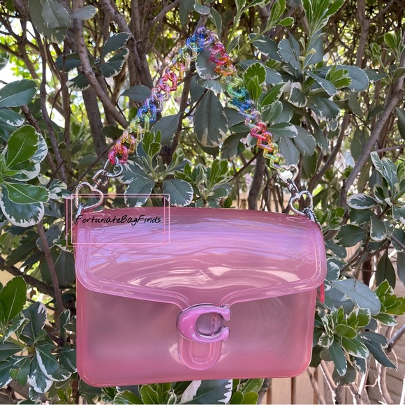 TRIPLE HEARTS True Rainbow Jelly Resin Bag Strap Novelty Bag Strap Kawaii Y2K - Picture 5 of 9